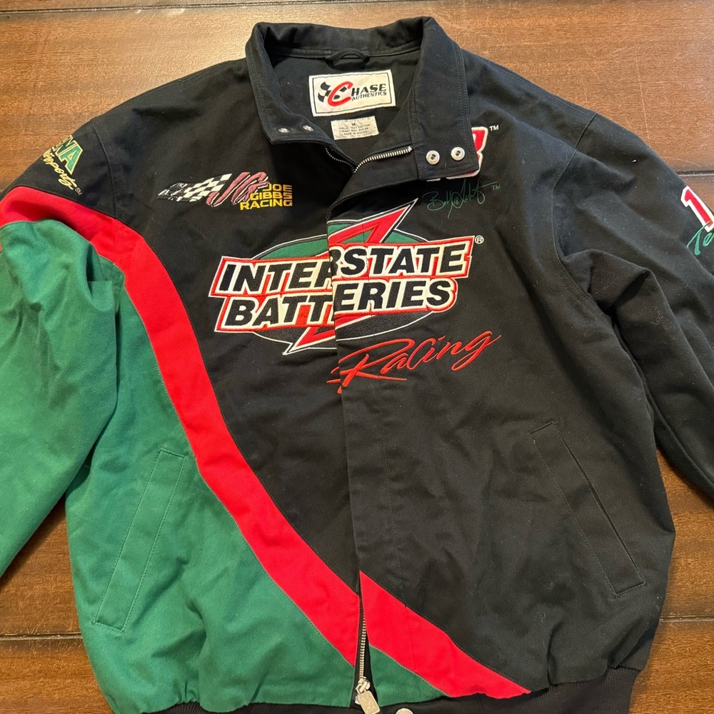 🏁 Vintage 90s Chase Authentics Interstate Batteries Racing Jacket Bobby Labonte